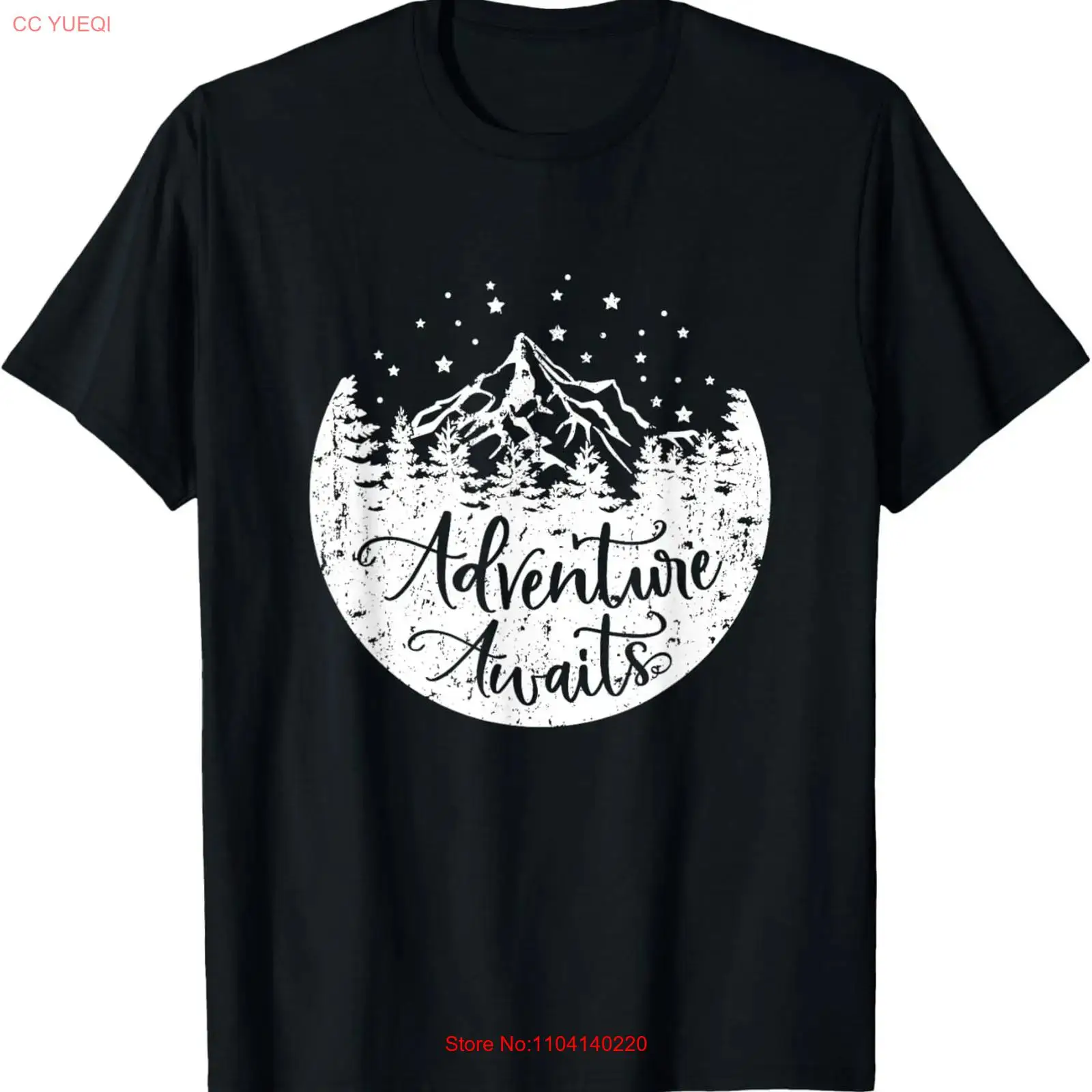 Outdoor Adventure Hiking - キャンプやハイキングに最適なアウトドアで冒険が待っています Tシャツ ダッド ヴィンテージ ウォッシュ加工 通気性