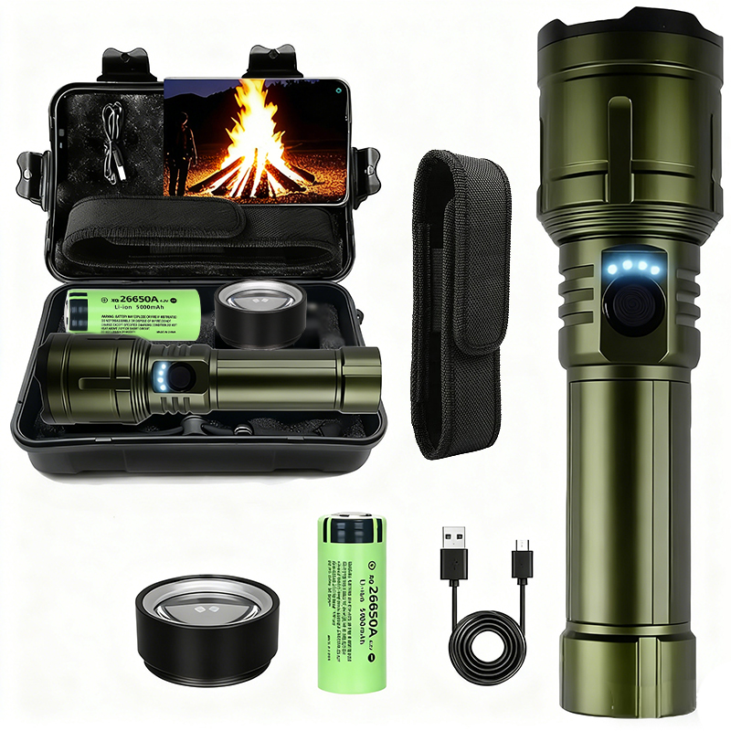 Outdoor Adventure Camp - 超強力懐中電灯集中点火懐中電灯防水軍事戦術ランプ屋外キャンプアドベンチャートーチ