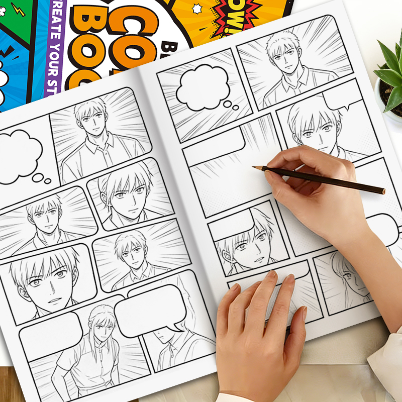 厚紙コミック作成用描画ブック 空白コミックDIY作成ブック： - Outdoor Adventure Books のレビューと価格