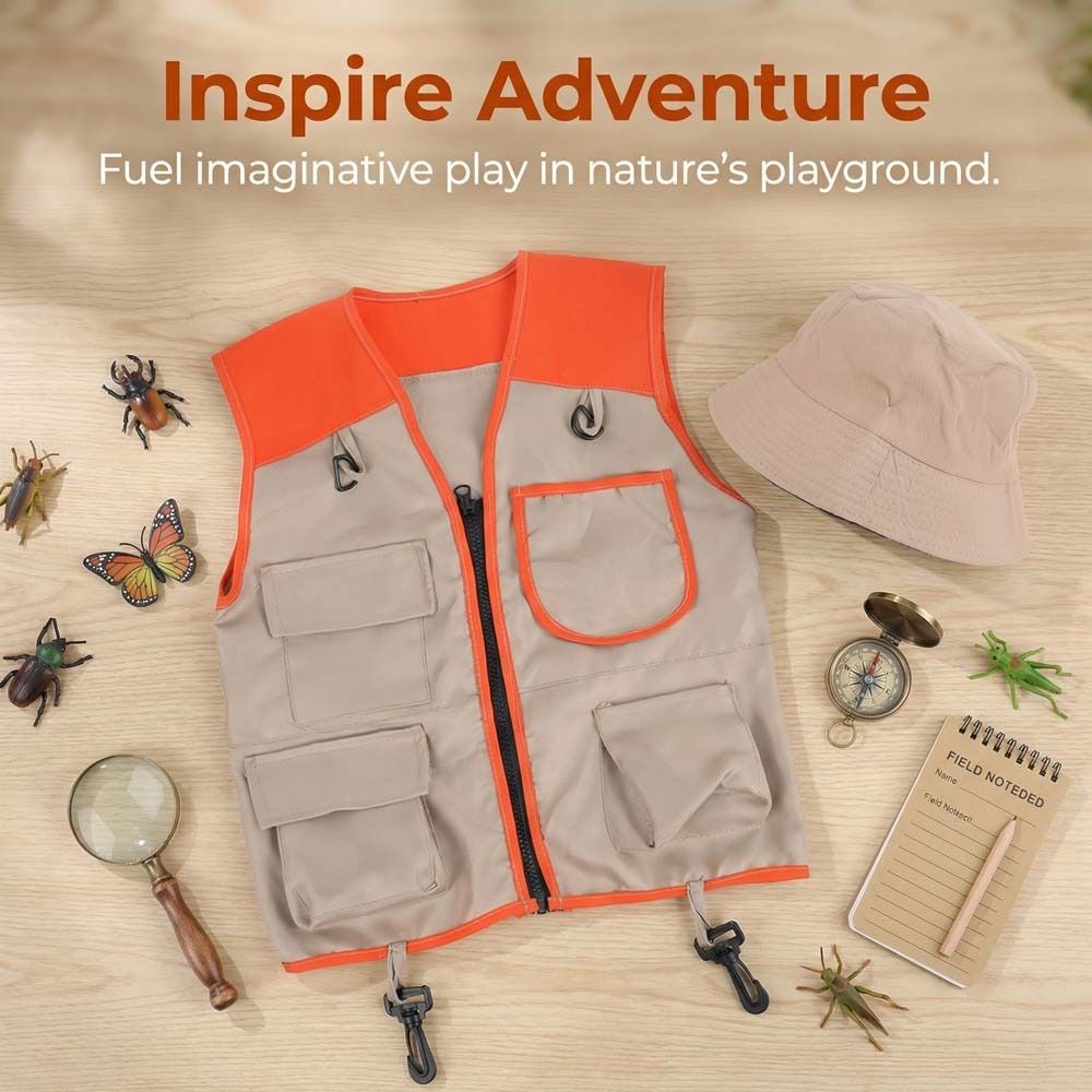 夏服子供用エクスプローラーベストツール服ファッションベストア - Outdoor Adventure Movies For Kids のレビューと価格