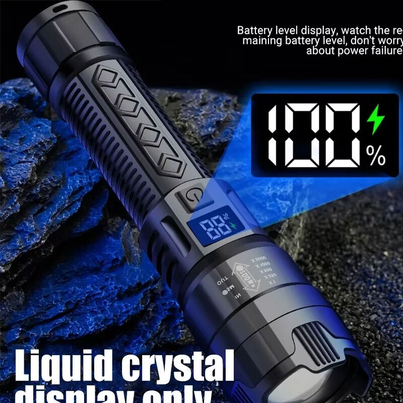 高強力パワー LED 懐中電灯 2000LM 戦術トーチ デ - Outdoor Adventure Camp のレビューと価格