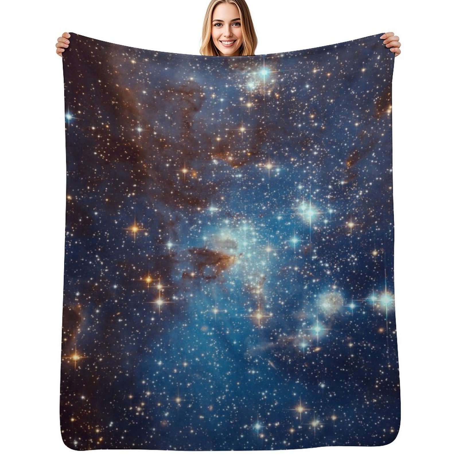 ブルーネビュラスターズスペーススローブランケット、ソファや装 - Space Blanket Heavy のレビューと価格