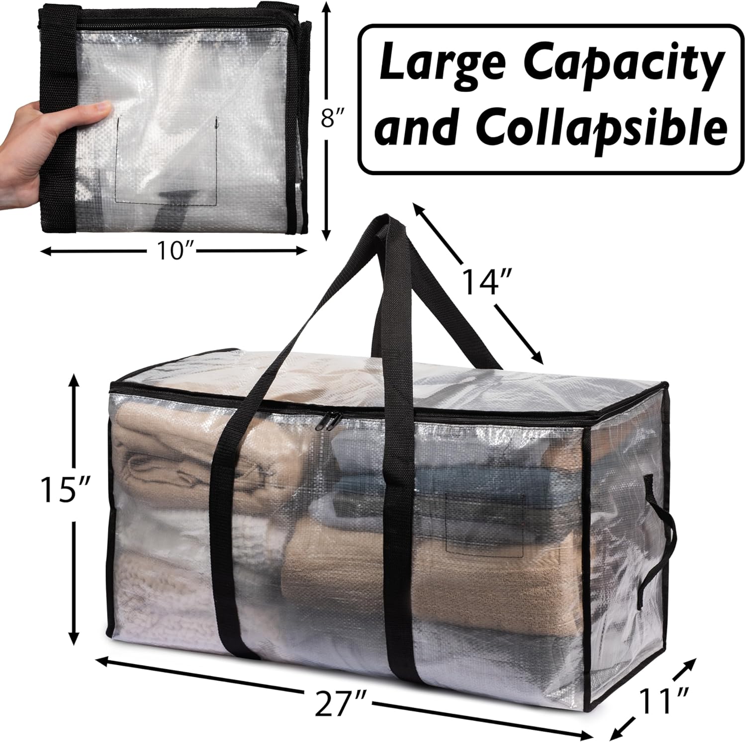 4/6個入り特大ヘビーデューティー移動用バッグ、防水収納トー - Space Blanket Heavy のレビューと価格