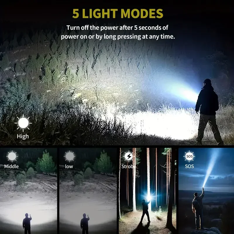 超強力懐中電灯集中点火懐中電灯防水軍事戦術ランプ屋外キャンプ - Outdoor Adventure Camp のレビューと価格
