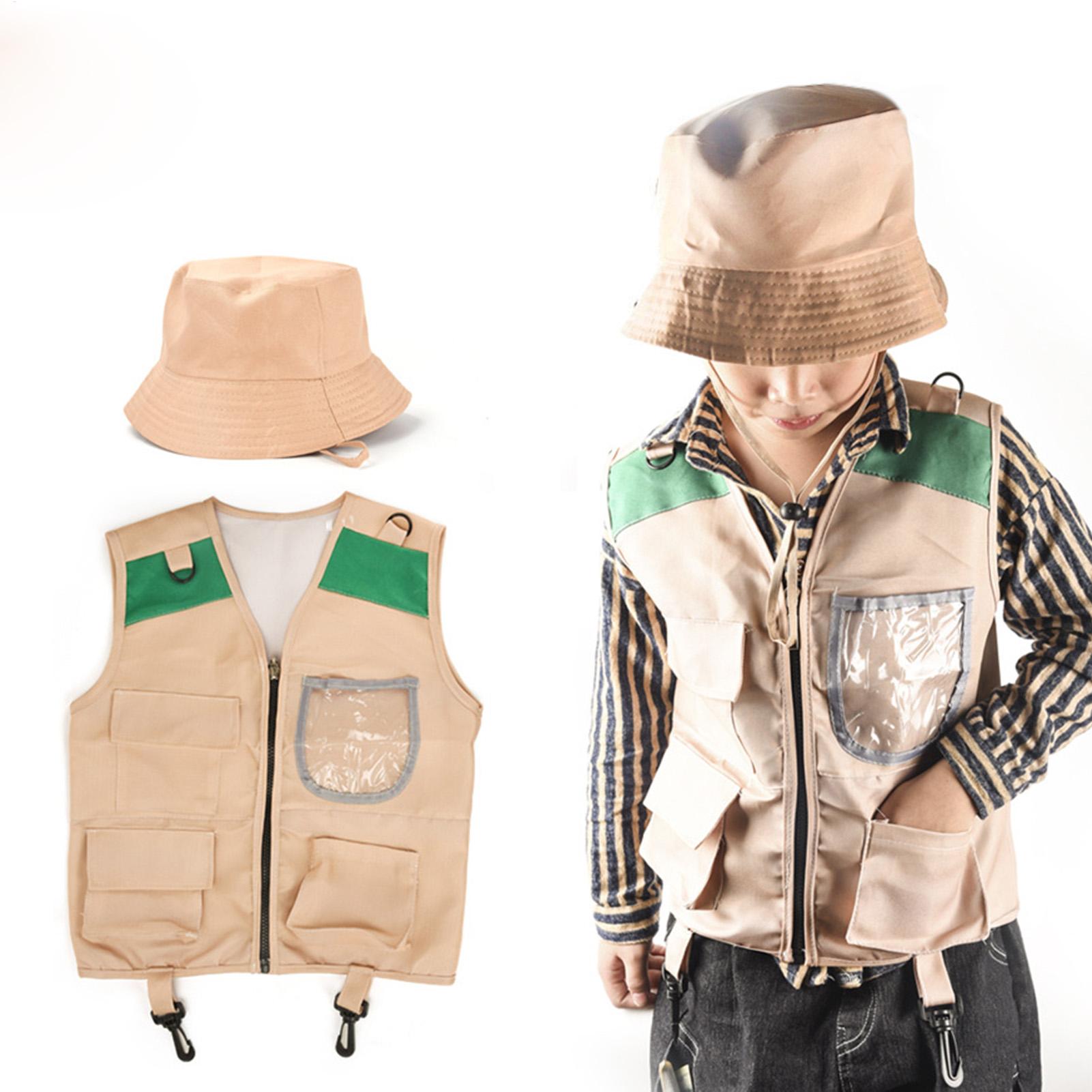 キッズエクスプローラーハットとベストコスチュームセット キッ - Outdoor Adventure Outfit のレビューと価格