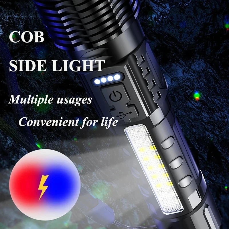 強力な XHP50 LED 懐中電灯防水 18650 トーチ - Outdoor Adventure Camp のレビューと価格