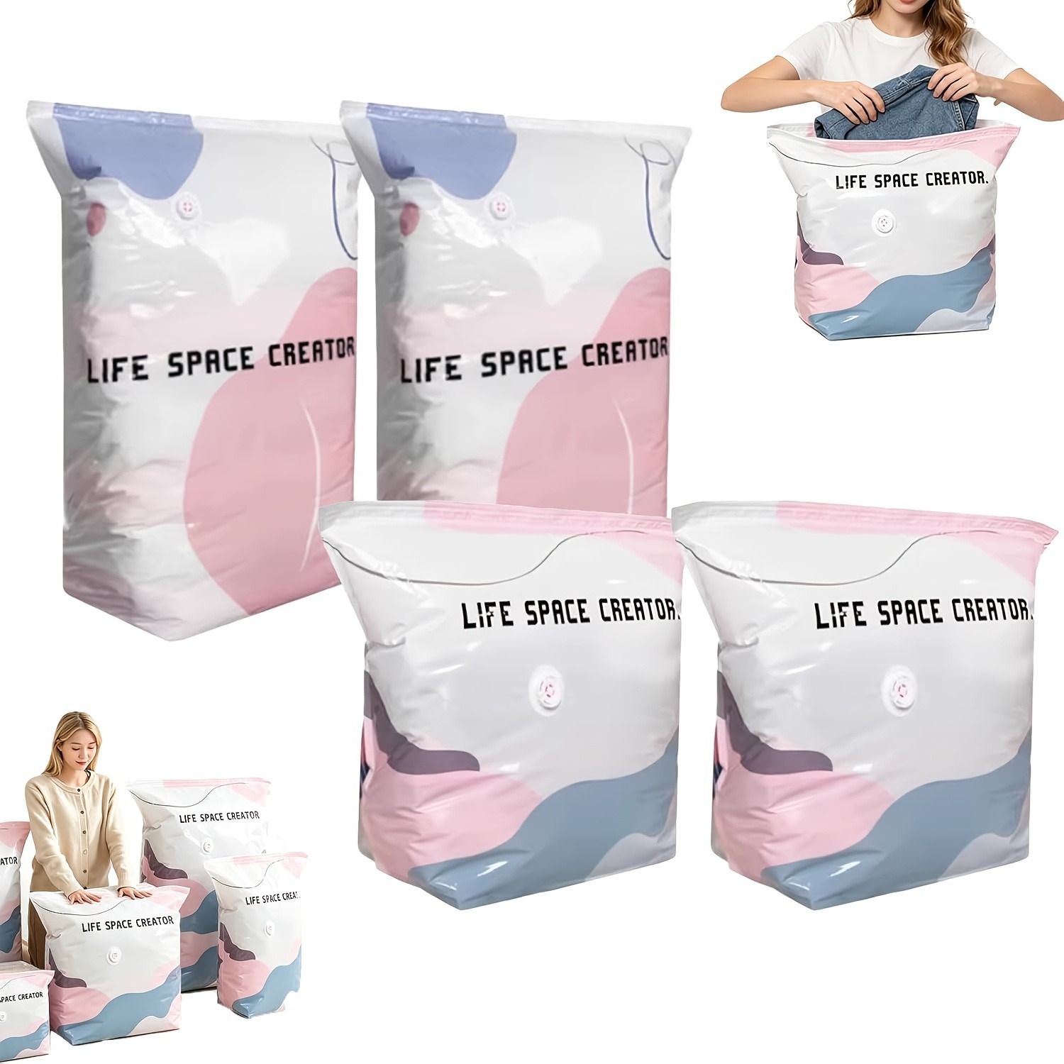 頑丈なポンプ不要の真空収納バッグ（衣類、毛布、旅行、引っ越し - Space Blanket Heavy のレビューと価格