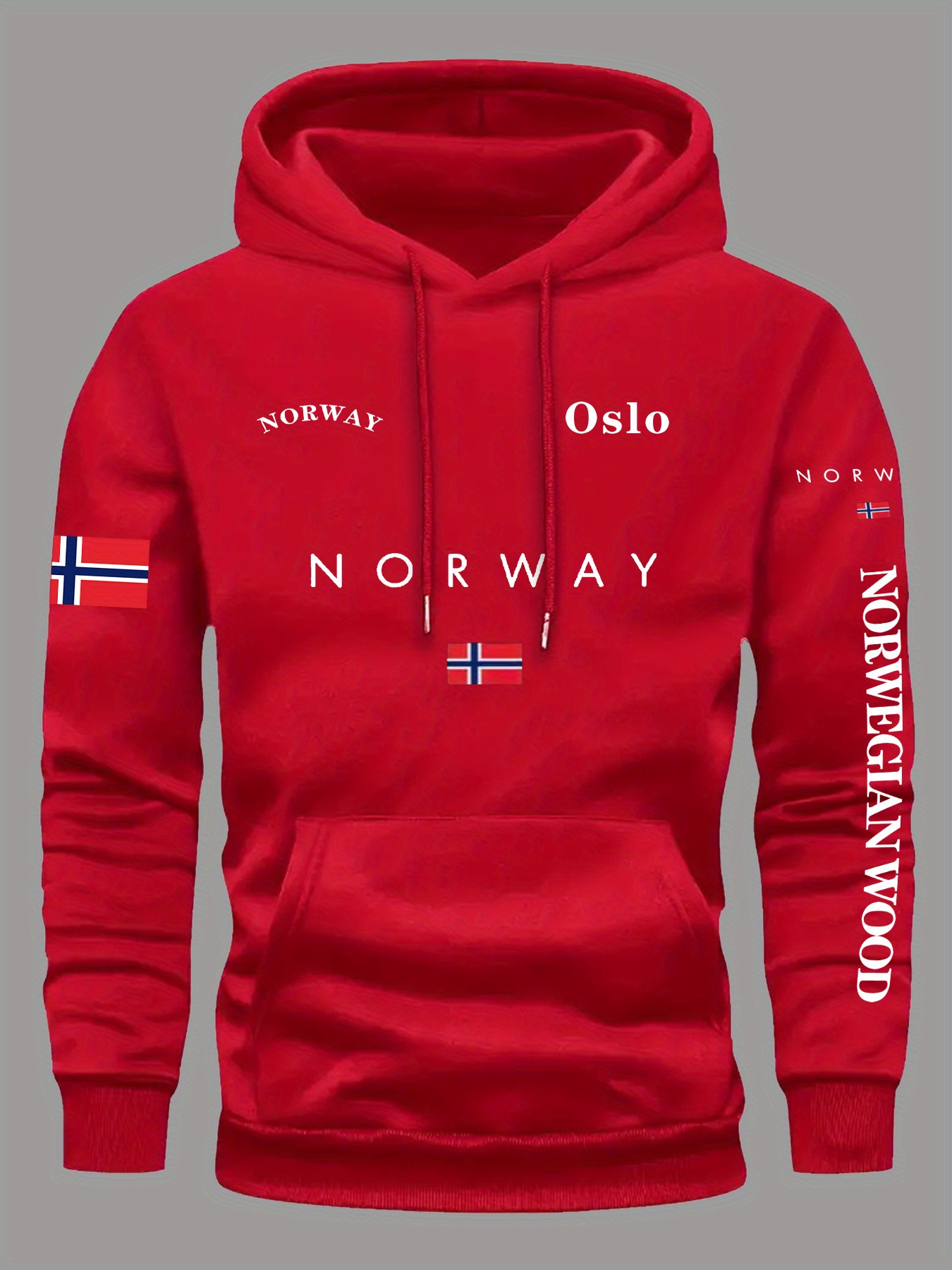 ノルウェー国旗パーカー男性女性アウトドアスポーツストリートア - Outdoor Adventure Outfit のレビューと価格