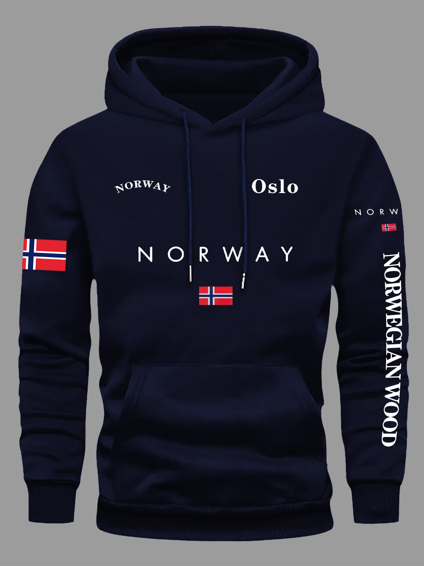 ノルウェー国旗パーカー男性女性アウトドアスポーツストリートア - Outdoor Adventure Outfit のレビューと価格