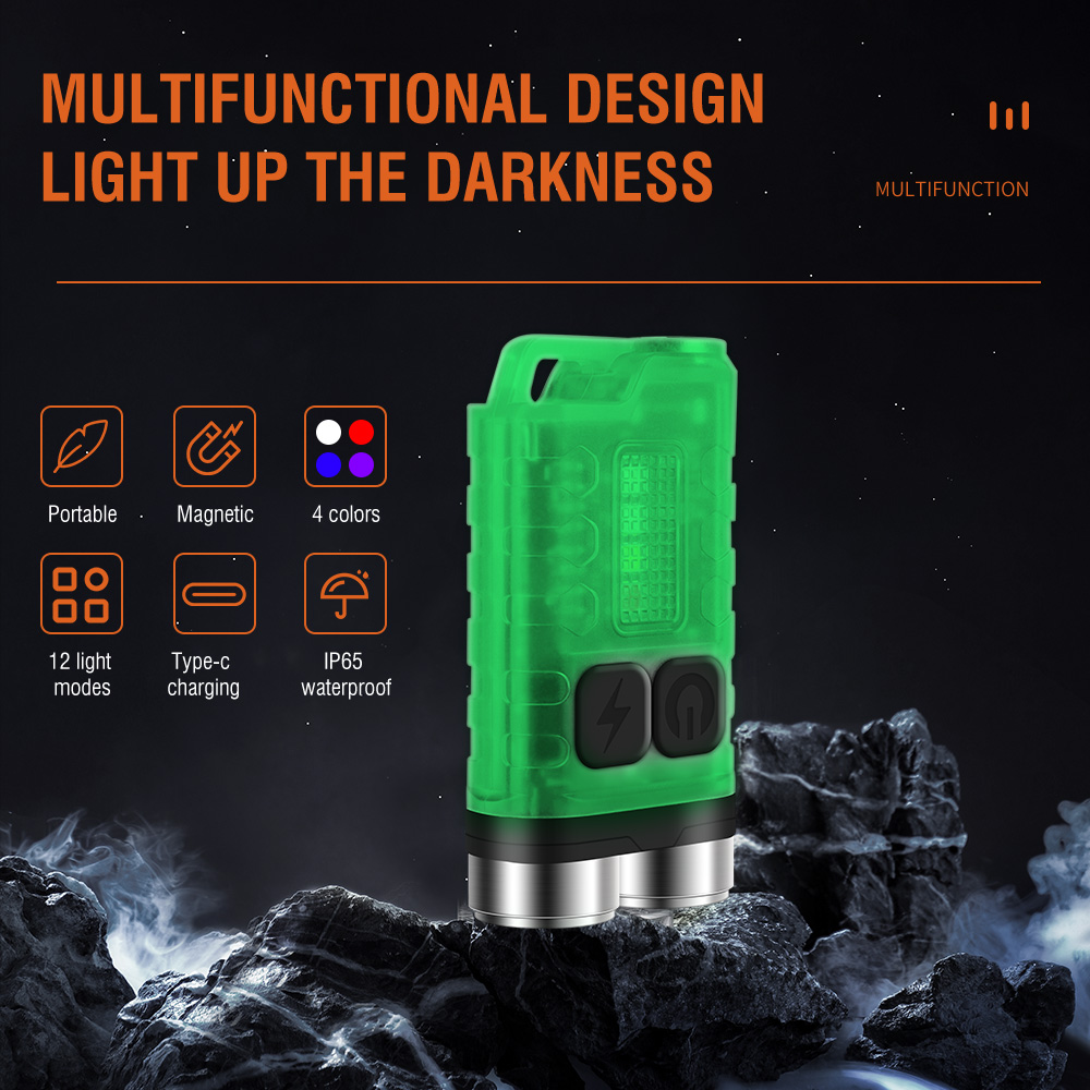 V3 EDC 懐中電灯ミニキーホルダー 900LM 超高輝度 - Outdoor Adventure Camp のレビューと価格