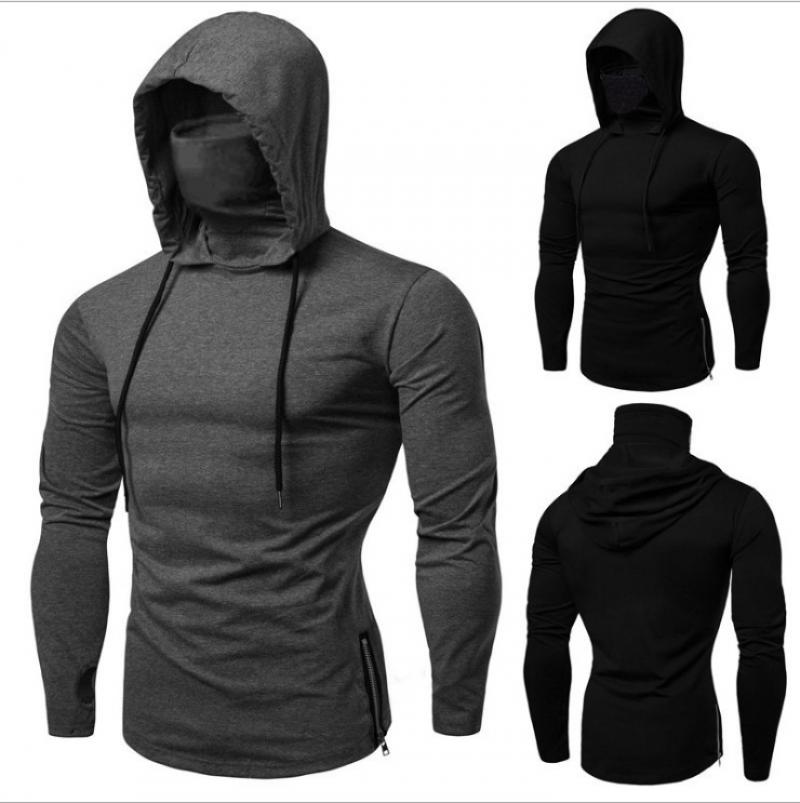 2026 男性ソリッドカラーパーカー秋レジャーフィットネスス - Outdoor Adventure Clothing のレビューと価格
