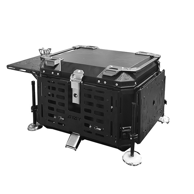 多機能アルミ合金製アーマードテールボックス - ポータブルア - Outdoor Adventure Table With Storage のレビューと価格