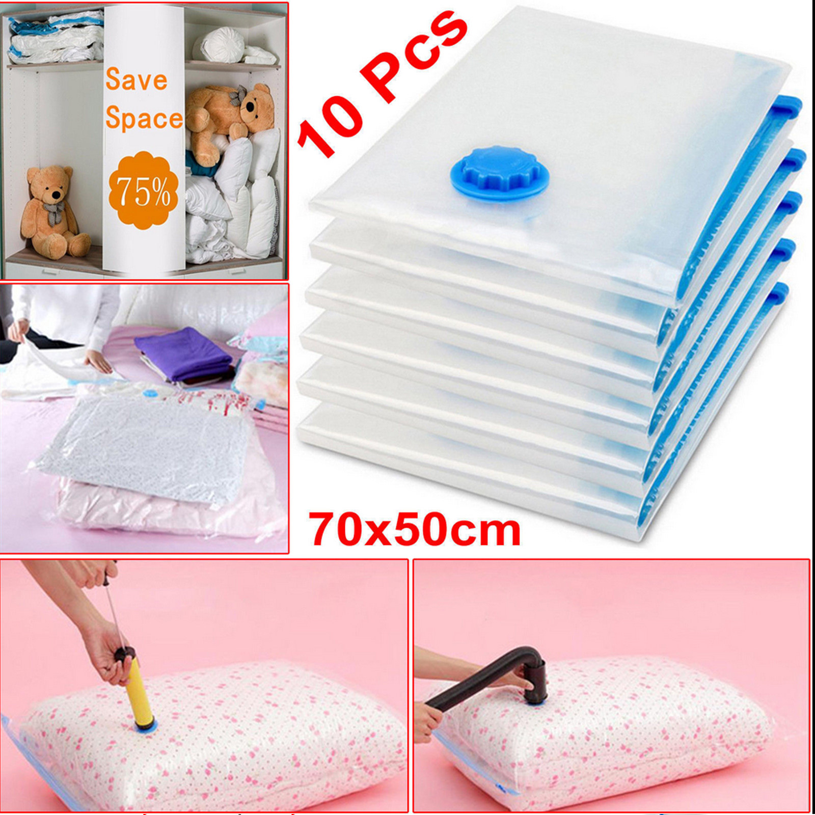 真空収納バッグ 50x70cm ヘビーデューティー エコフレ - Space Blanket Heavy のレビューと価格