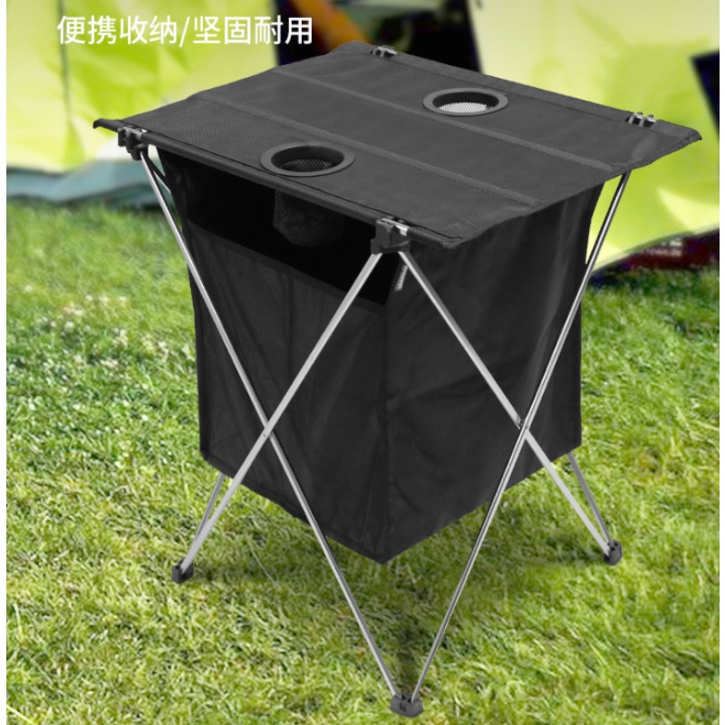 アルミ製折りたたみテーブル、収納バッグ付き、持ち運び可能で軽 - Outdoor Adventure Table With Storage のレビューと価格