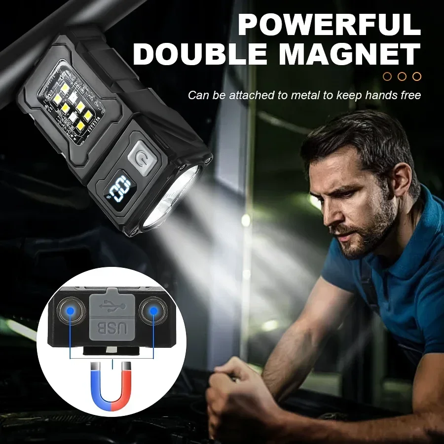 2/1 個ポータブル懐中電灯超高輝度ミニ USB 充電式 L - Outdoor Adventure Camp のレビューと価格