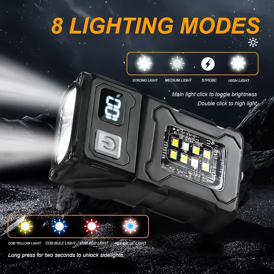 2/1 個ポータブル懐中電灯超高輝度ミニ USB 充電式 L - Outdoor Adventure Camp のレビューと価格