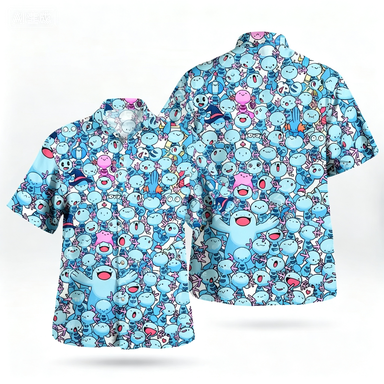 2026 夏バンダイミミッキュ紫柄アロハシャツ夏のファッショ - Outdoor Adventure Clothing のレビューと価格