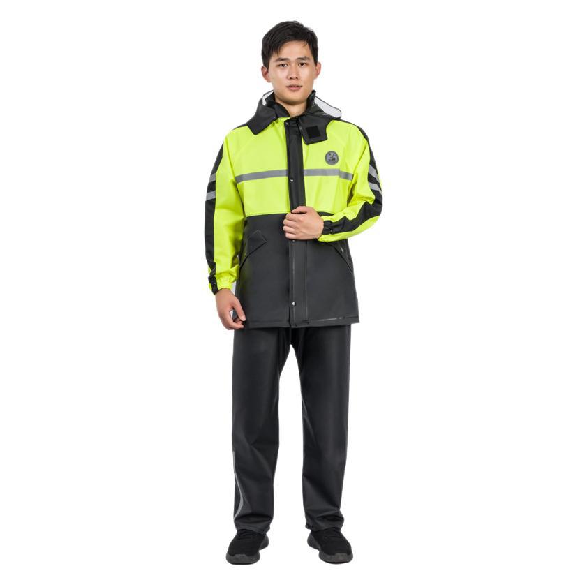 分割式レインスーツ 防水レインコートパンツセット 反射材付き - Outdoor Adventure Outfit のレビューと価格