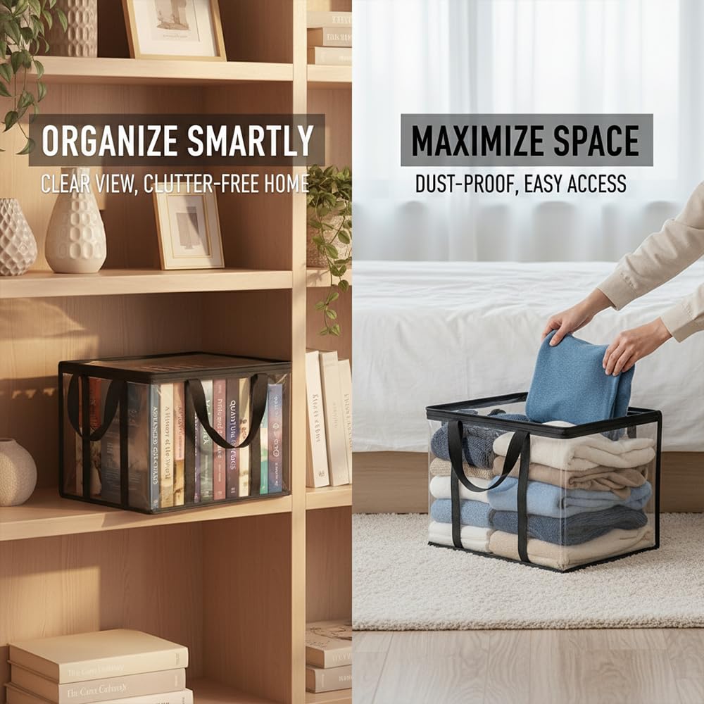 大型収納ボックス、頑丈防水、積み重ね可能なオーガナイザーバッ - Space Blanket Heavy のレビューと価格
